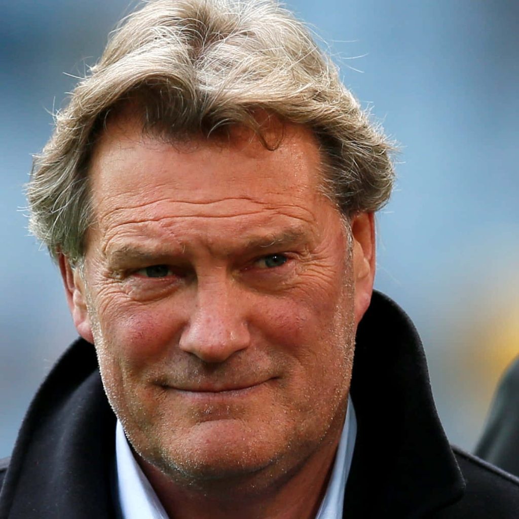 Close-up portrait of English football legend Glenn Hoddle with thoughtful expression and natural light Wallpaper