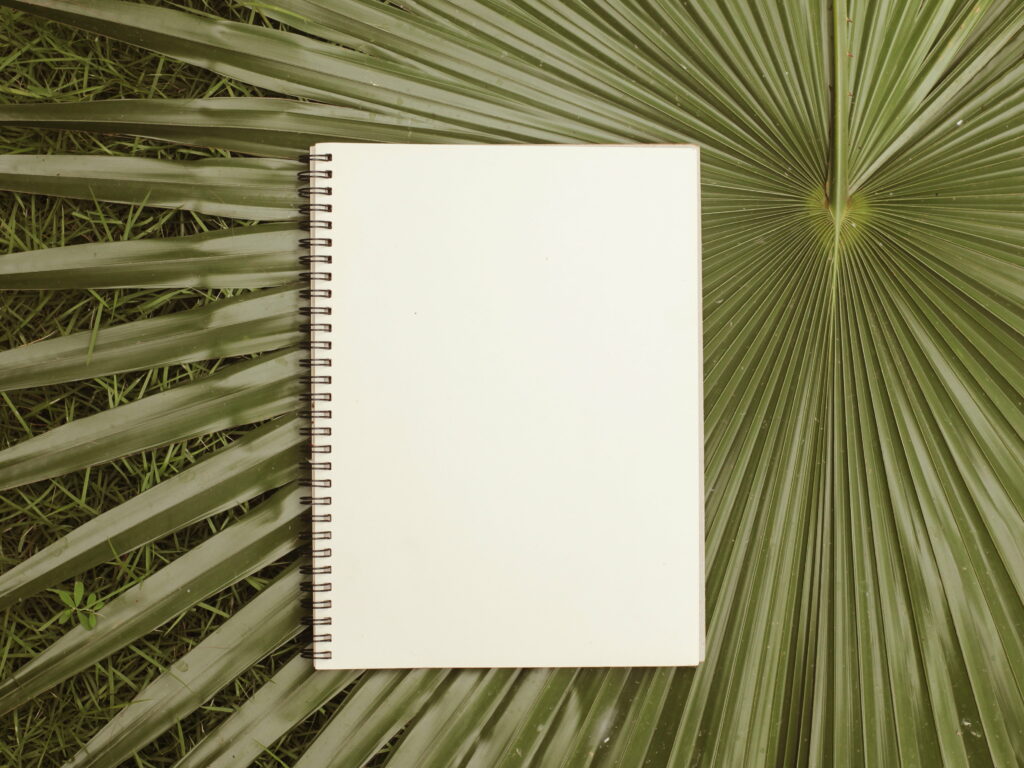 Nature's Ethereal Canvas: A High-Definition Wallpaper Featuring Lush Green Leaves on a White Paper Mirage
