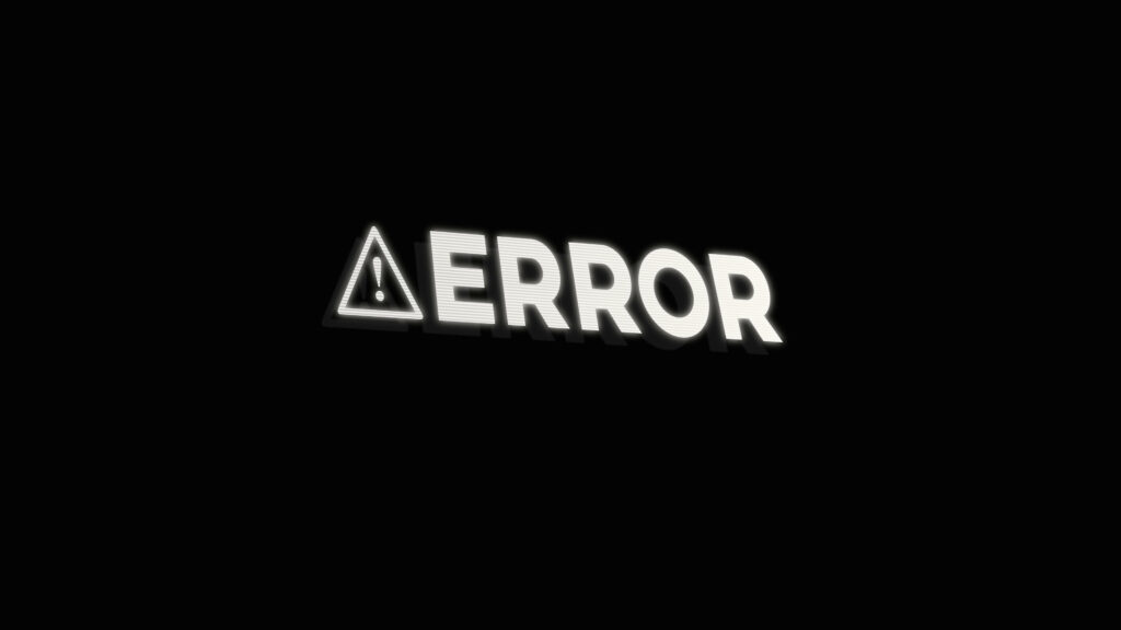 Error Message on Computer Lock Screen: Dark Background Photo Wallpaper