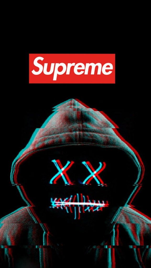 Cyberpunk Style: Glitch Masked Individual Channels Supreme Vibes Wallpaper