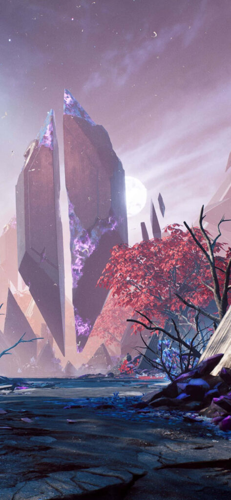 Gleaming Orbs: Battlefield Encounter in the Godfall Universe Wallpaper
