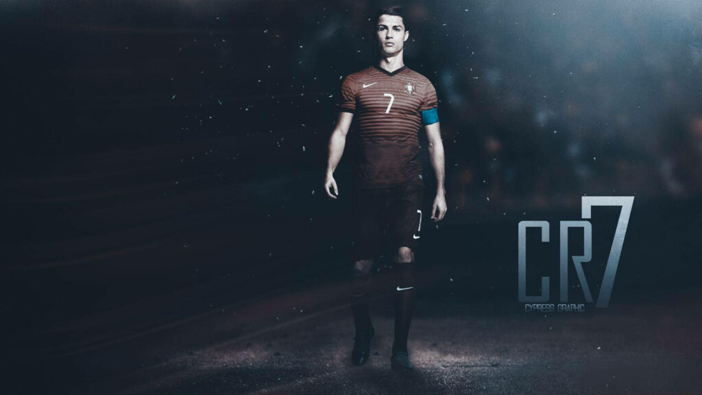The Iconic Portugal Captain Cristiano Ronaldo: Embodied Excellence Wallpaper
