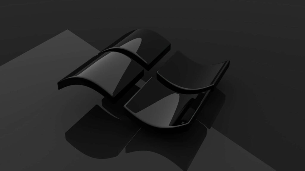Minimalist 1920x1080 Windows Logo Wallpaper on Dark Background