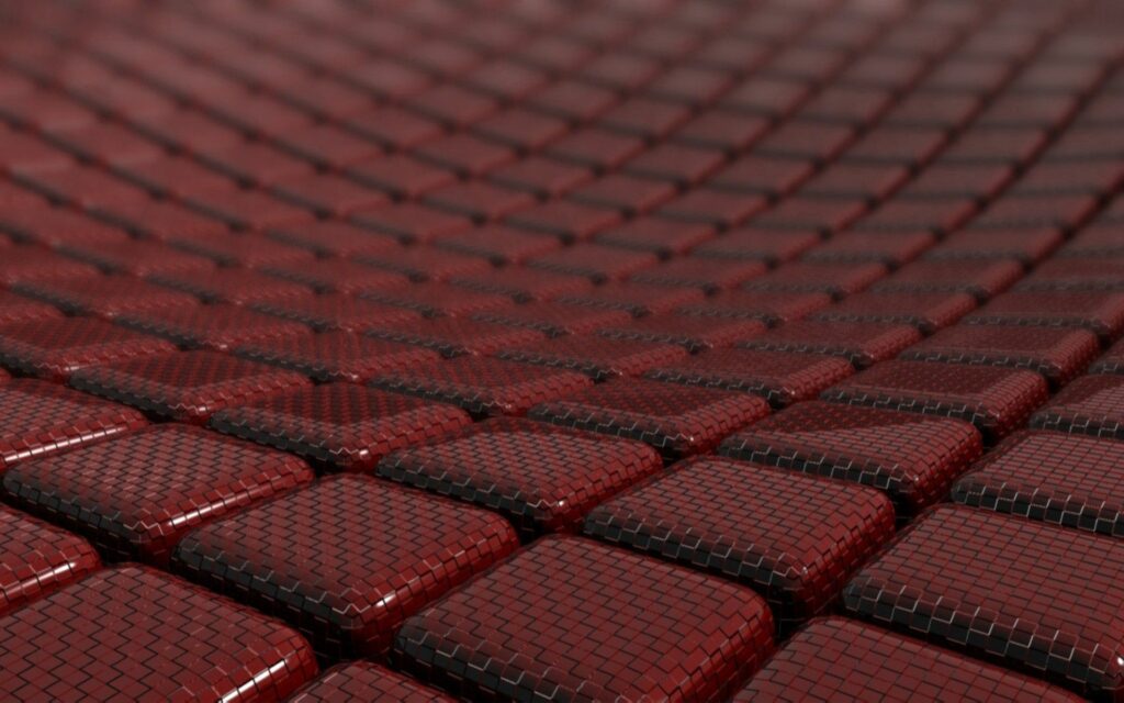 Glossy Red and Black Cube Pattern Wallpaper - 1920x1200 Background