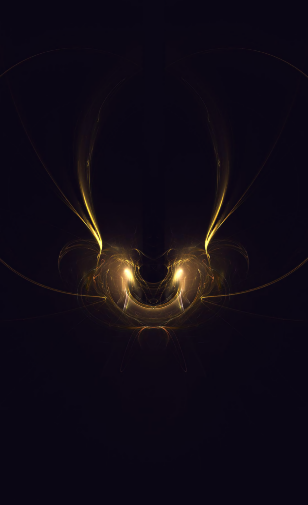 Abstract Fractal Glow Wallpaper - Tangled Design on Dark Background