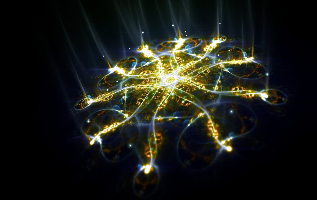 Luminous Abstract Mandala Wallpaper - 1900x1200 Dark Background