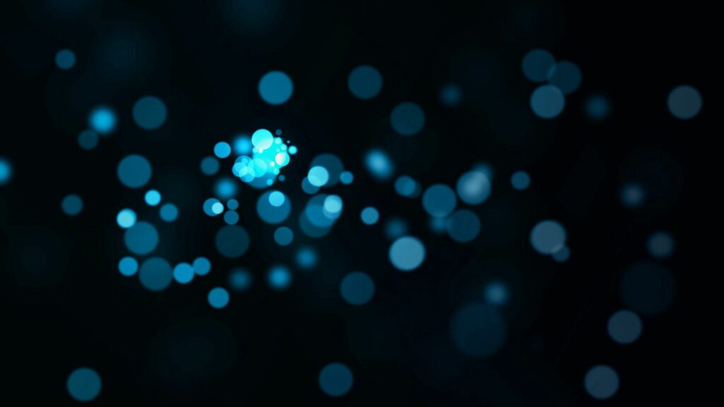 Glowing Blue Circles Abstract Wallpaper - 1920x1080 Background