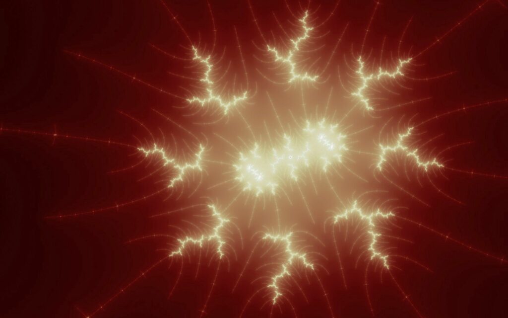 Glowing Branching Lines Wallpaper - Abstract Neural Network Design