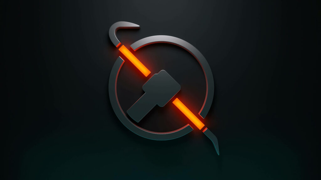 Gordon Freeman's Iconic Crowbar: A Brilliant Emblem of Half Life's Shooting Combat Adventure Wallpaper