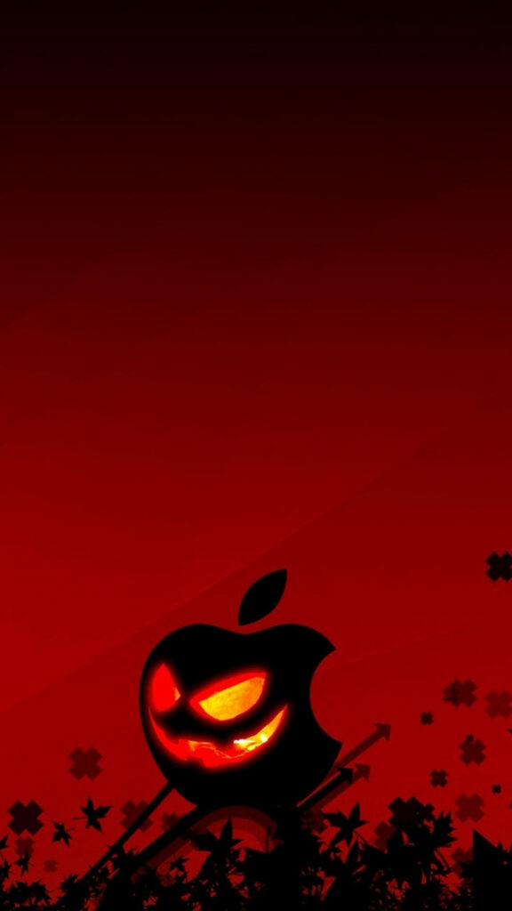 Glowing Delight: A Halloween-themed Phone that Brings Festive Joy! Wallpaper