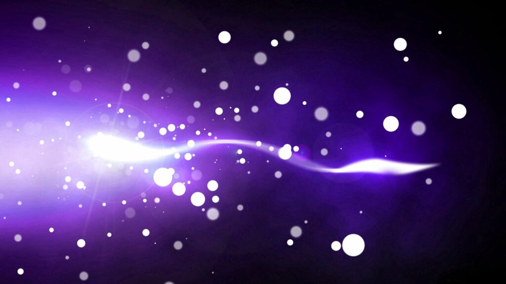 Dynamic Ethereal Wallpaper: Glowing Abstract Shapes & Purple Hues