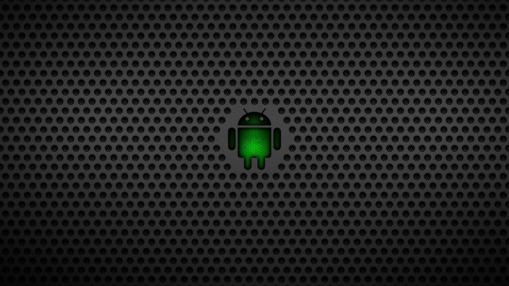 Techno Luminescence: Unveiling the Futuristic Android Identity in a Mesh Matrix Wallpaper