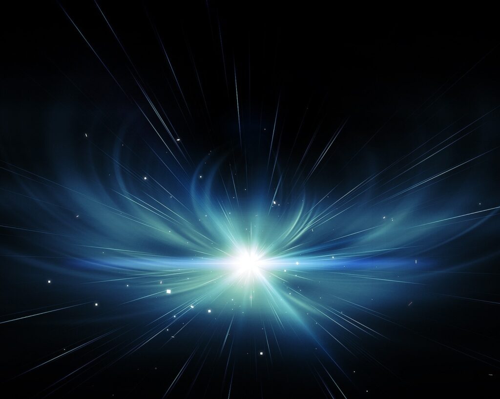 Dynamic 1500x1200 Wallpaper: Glowing Lines & Stripes on Dark Background