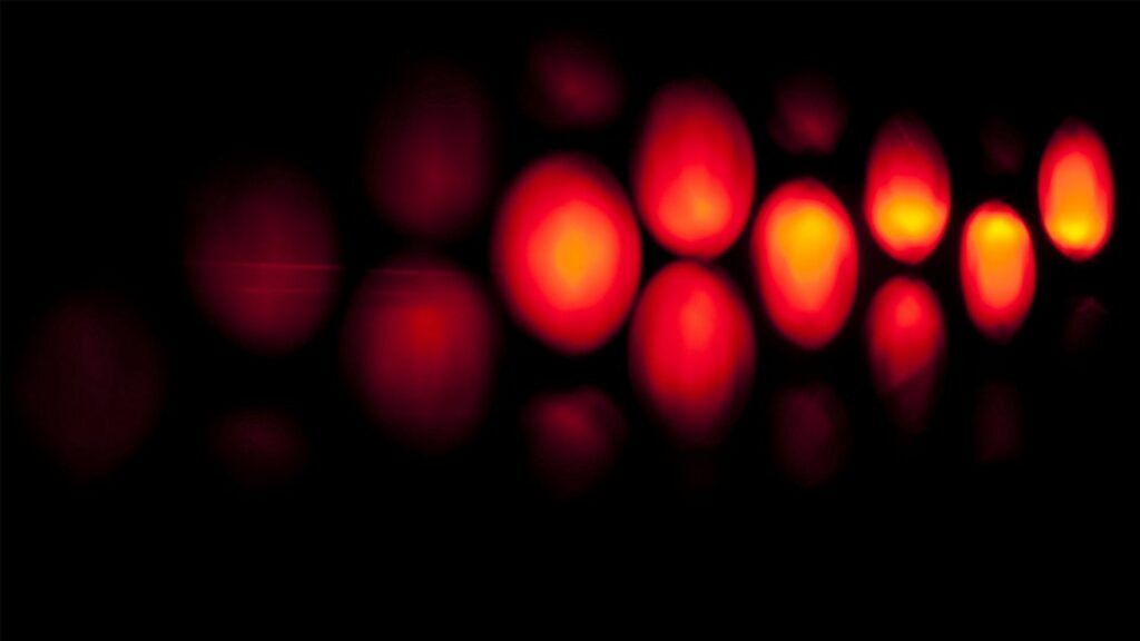 Glowing Oval Shapes Wallpaper - Dark Background Visuals 1920x1080