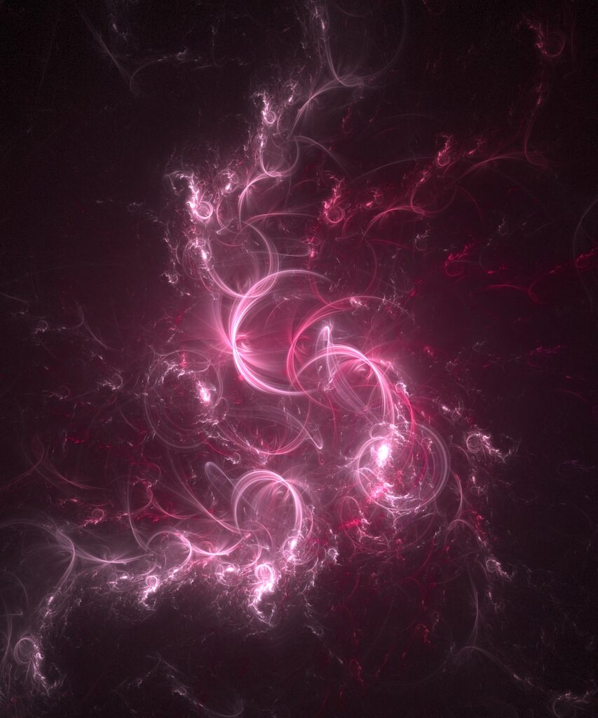 Captivating Pink and White Abstract Fractal Wallpaper Background
