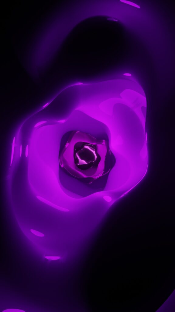 Glowing Purple Abstract Wallpaper: Intricate Fluid Design Background
