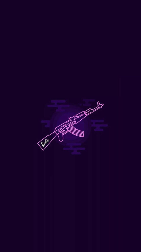 Glowing Purple Firearm Dominates Mystic Counter-Strike Battlefield Wallpaper