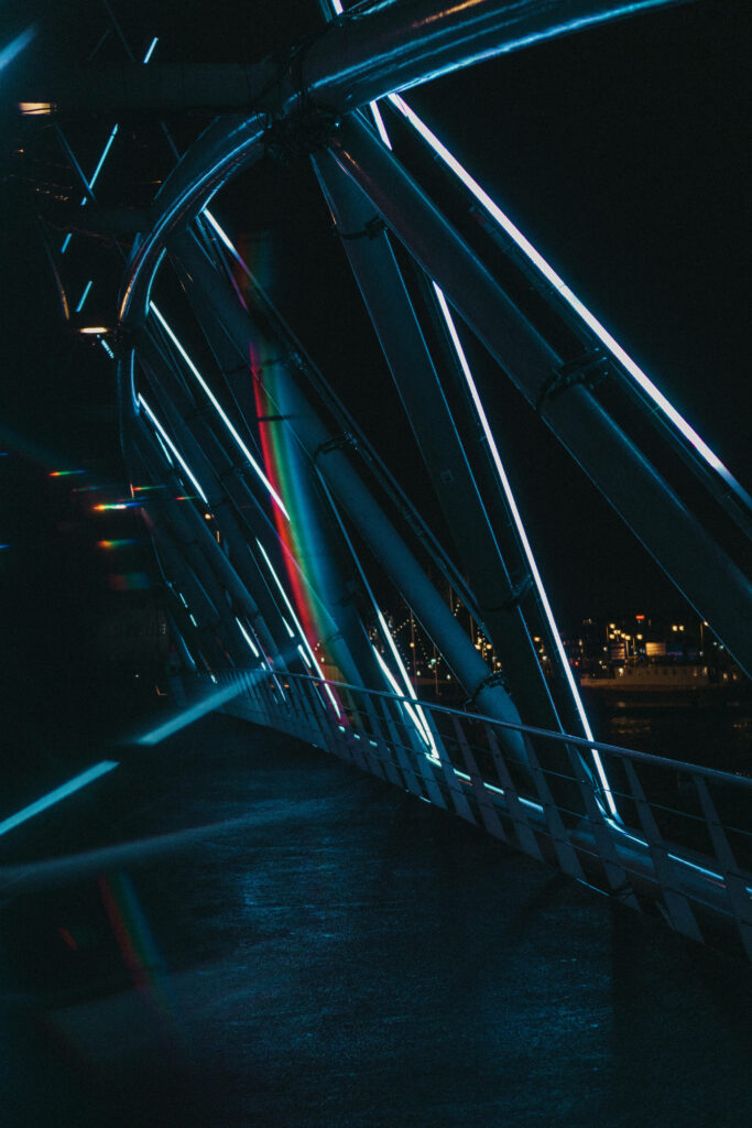 Glowing Walls: Dark Neon iPhone Background Inspiration Wallpaper