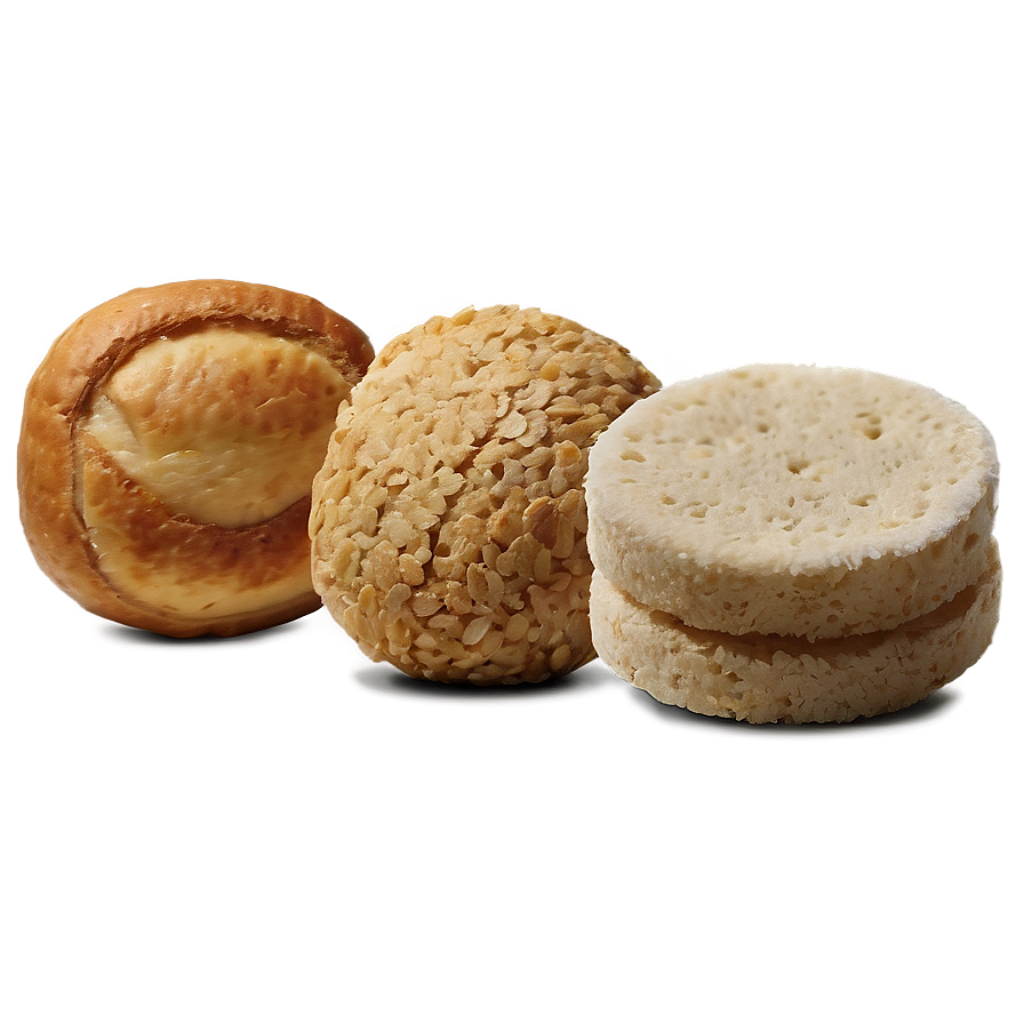 Gluten-Free Food Wallpaper: Textures & Baked Details on Gradient