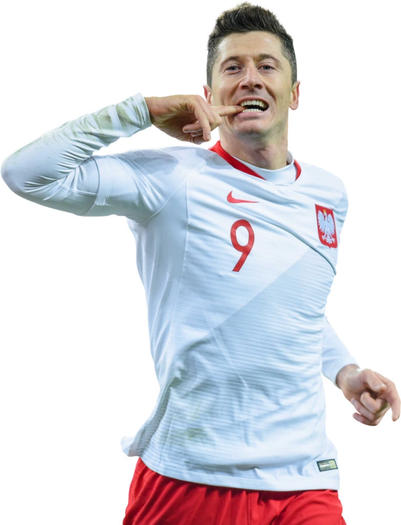 Celebrating Soccer Star in Red & White Uniform Wallpaper