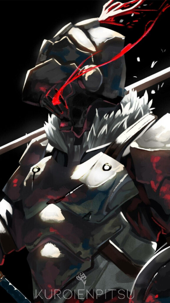 The Resolute Guardian: A Striking Portrait of the Valiant Goblin Slayer Defending the Realm Wallpaper