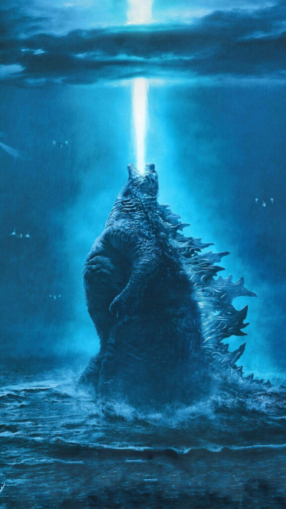 Godzilla Unleashed: The Arcane Fury of the Atomic Breath Wallpaper