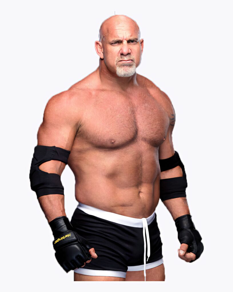 Goldberg legendary bodybuilder HD wallpaper showing powerful physique and intense presence