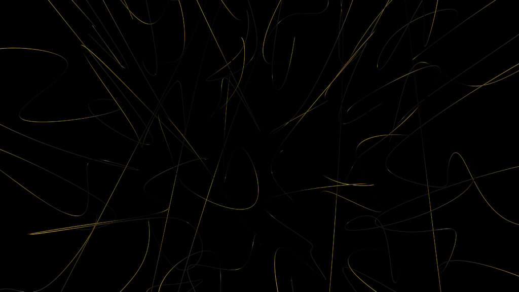 Modern Abstract Golden Lines Wallpaper on Black Background