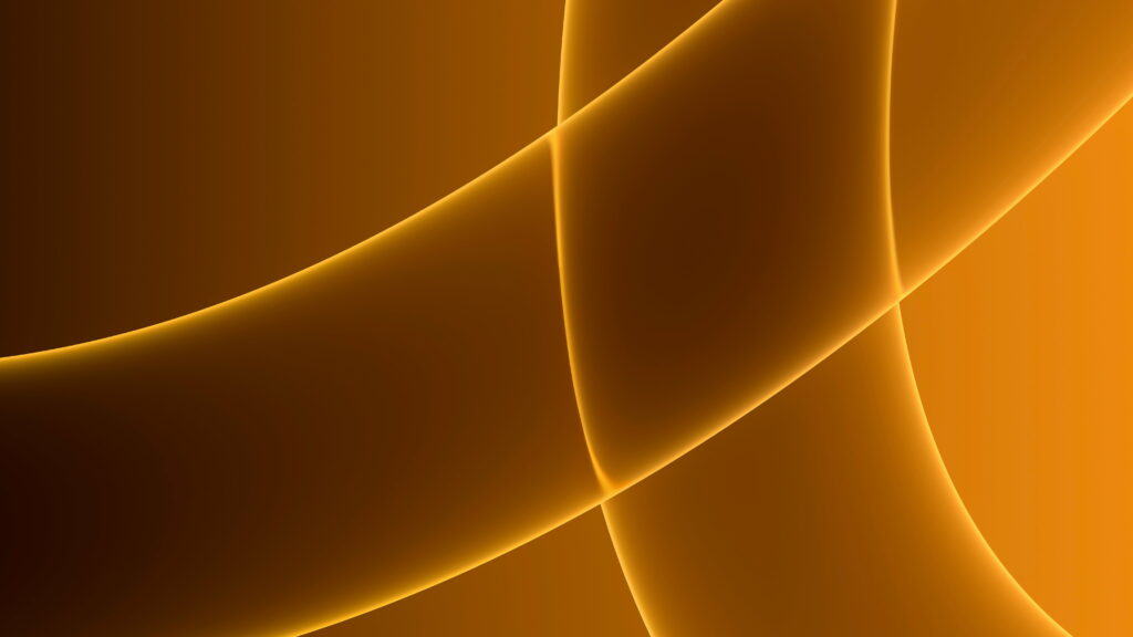 Golden Waves of macOS Big Sur: Glowing Abstract Illustration for HD Wallpaper and MacBook Background