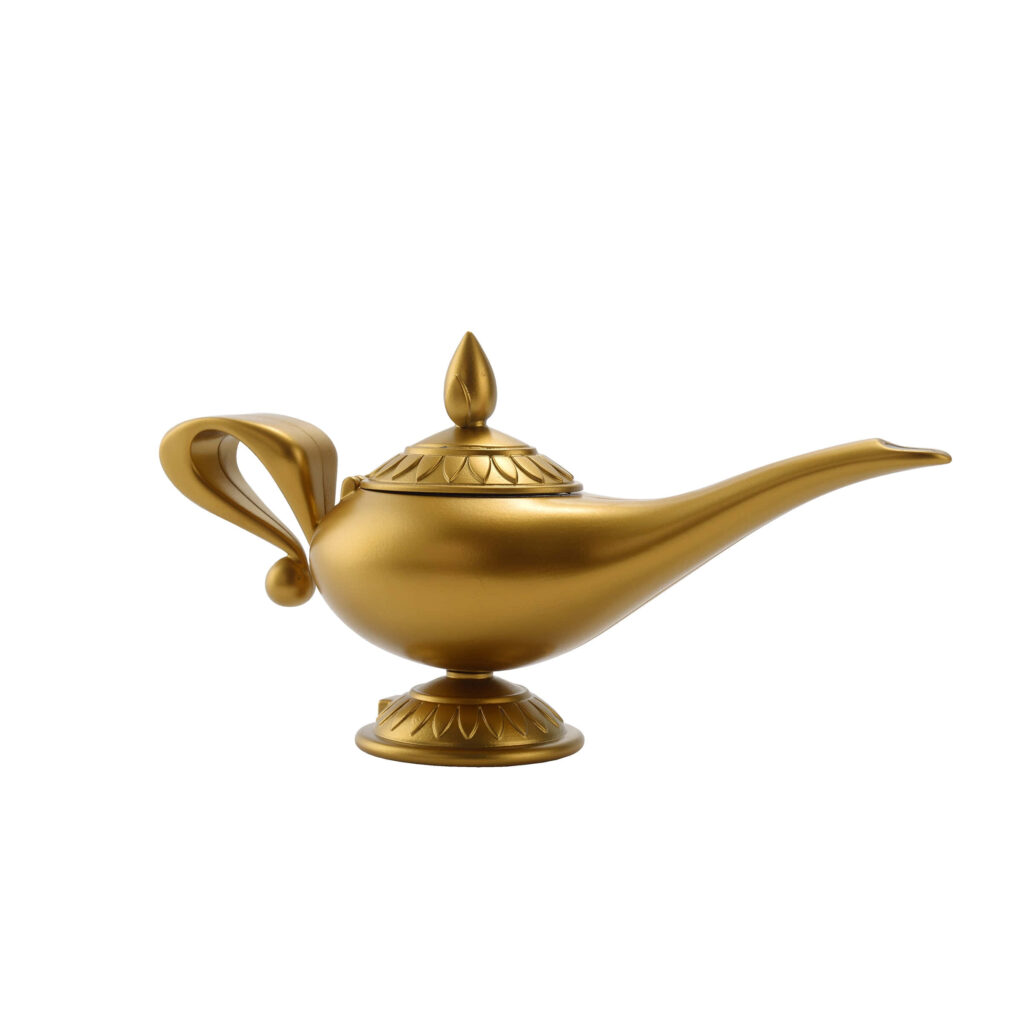 Golden Aladdin Lamp Wallpaper: A Mystical Adventure Background