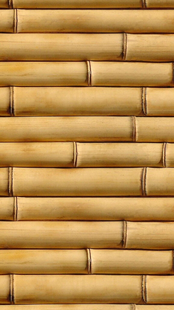 Seamless bamboo pattern wallpaper with natural golden tones minimalist design for iPhone screens