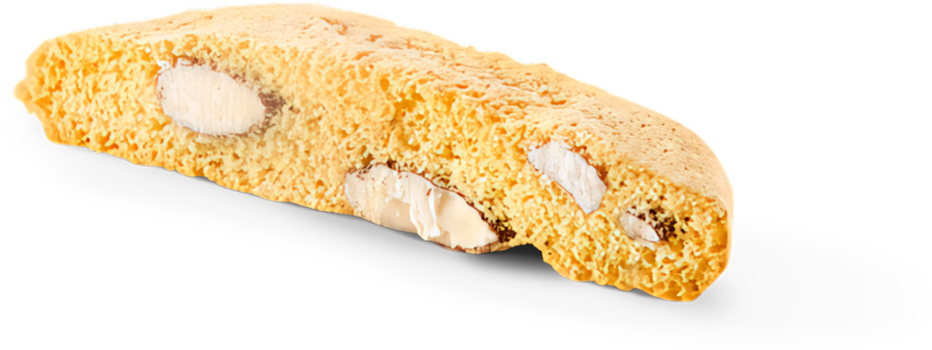 Isolated Almond Biscotti Wallpaper: Golden-Brown Italian Treat