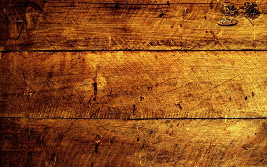 Rustic Elegance: Intricate Golden Brown Grungy Wood Texture with Horizontal Board Pattern - Captivating Wood Texture Background Wallpaper