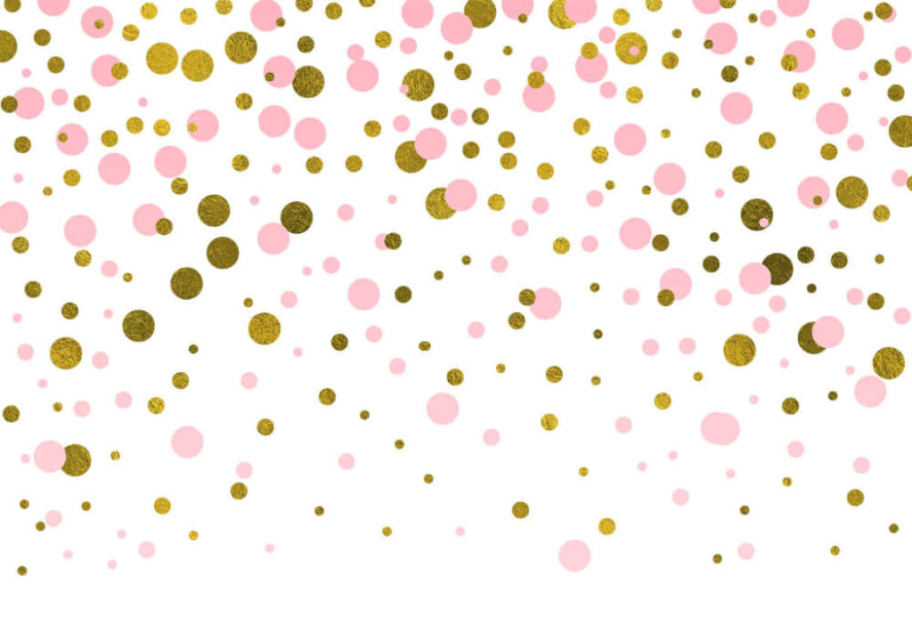 Sparkling Celebration: A Vibrant Burst of Festive Gold Confetti Energizes the White Backdrop Wallpaper