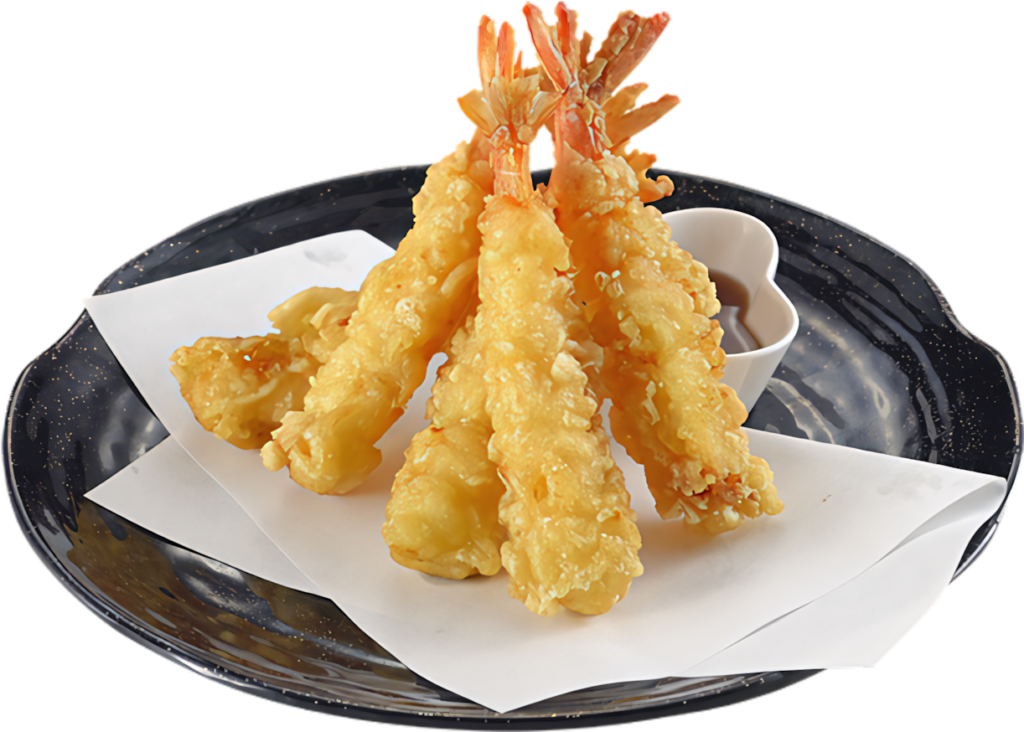Delicious Crispy Fried Prawns on Parchment - Appetizing Wallpaper