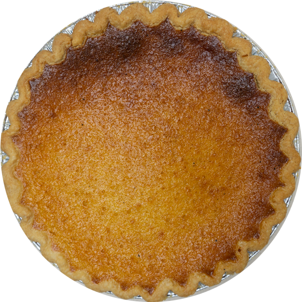 Golden Custard Tart Top View - Smooth, Creamy Dessert Wallpaper