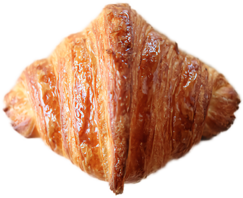 Golden Flaky Croissant Wallpaper: Crispy, Buttery Layers Background