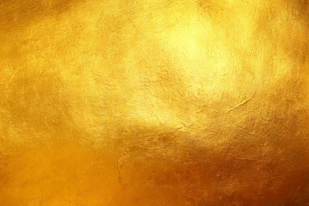Golden Dreamscape wallpaper with rich gold leaf texture and shimmering warm highlights for luxury interiors