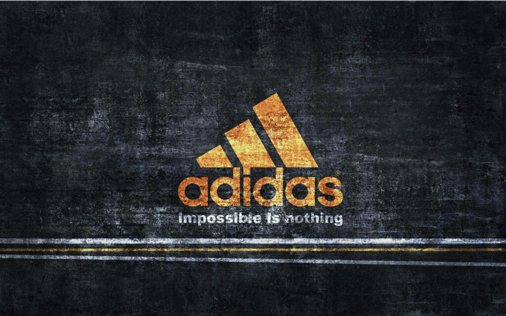 Golden Grunge: Adidas Brand Wallpaper