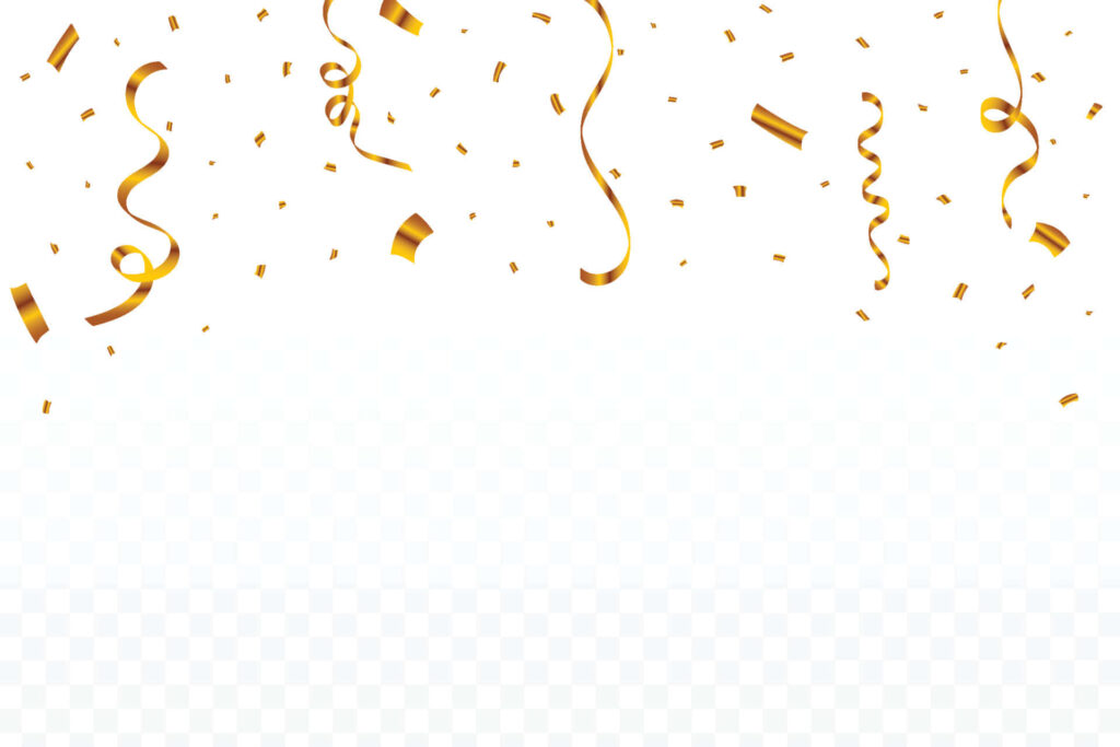 Golden Rain: Capturing the Joyous Ambiance of Celebration Wallpaper