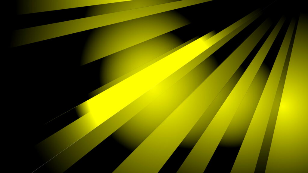 Vibrant Brilliance: Sunrays Transcending in Yellow and Black - Abstract 5K Wallpaper Background