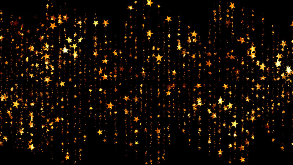 Golden Stars Wallpaper: Enchanting Festive Night Background