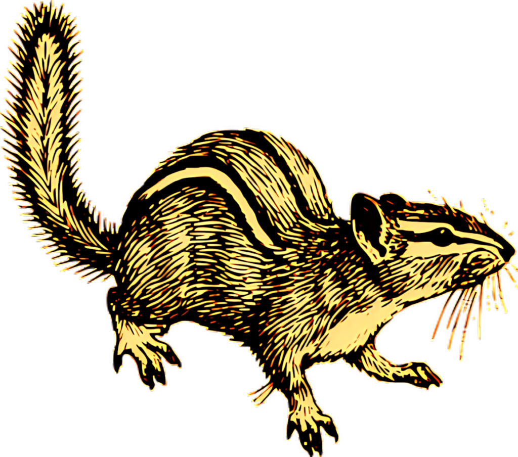 Golden Striped Squirrel Wallpaper: Nature-Inspired Decor
