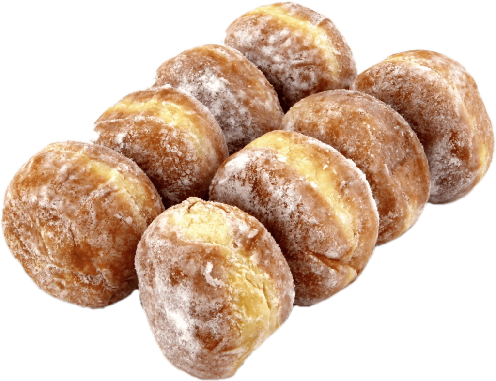 Golden Sugar-Dusted Doughnut Holes Wallpaper for Sweet Tooth Lovers