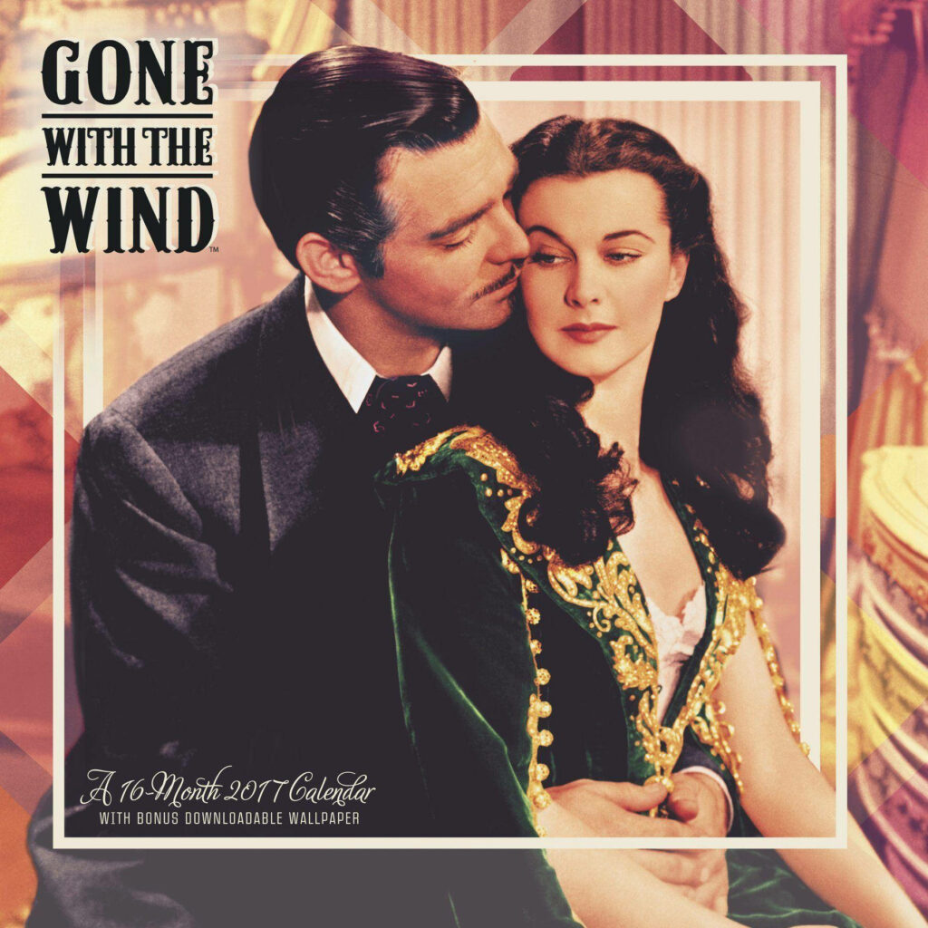 Vintage Gone With The Wind Wallpaper: Rhett and Scarlett Romance