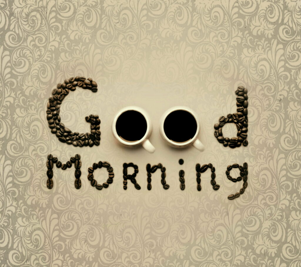 Greet the Day with Joy: Inspirational Sign in Beautiful HD Wallpaper