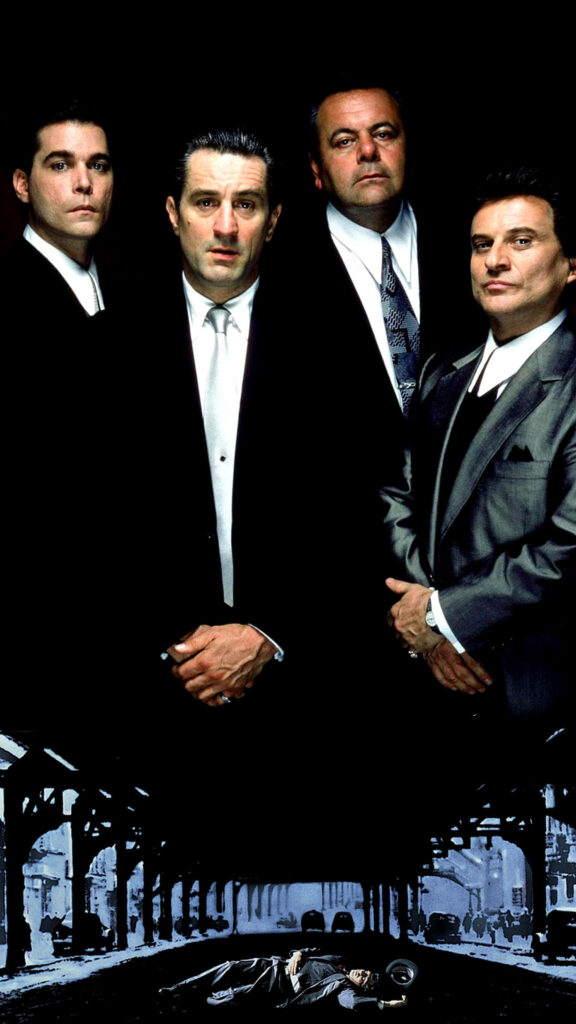 Goodfellas Male Stars Wallpaper: Intense Movie-Themed Background