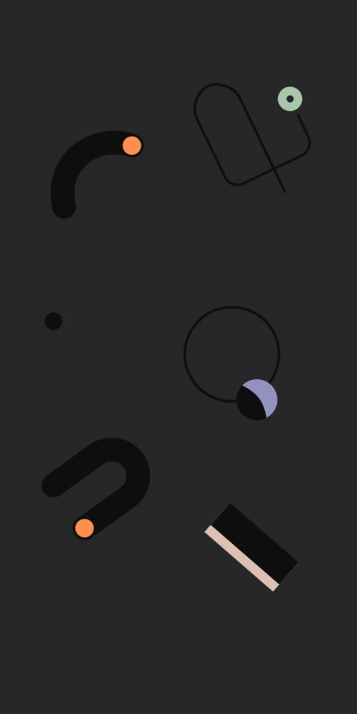 Doodled Darkness: HD Pixel 4 Stock Wallpaper Background