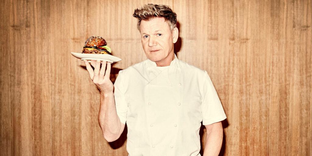 Gordon Ramsay Gourmet Burger Wallpaper - Chef's Iconic Style