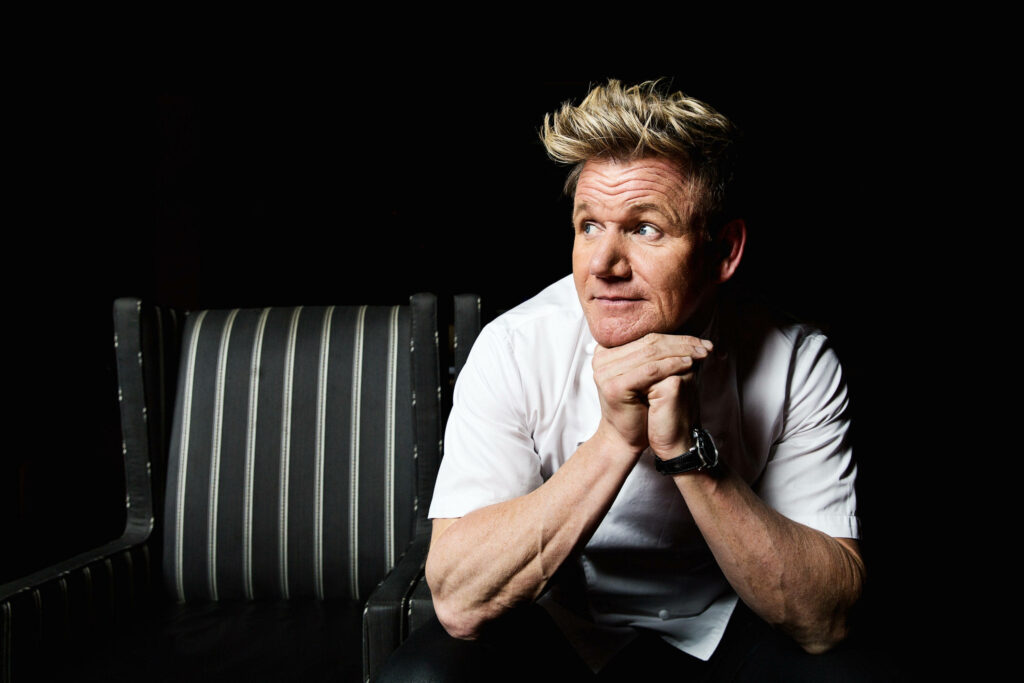 Gordon Ramsay Side Profile Wallpaper: Chef in Contemplation